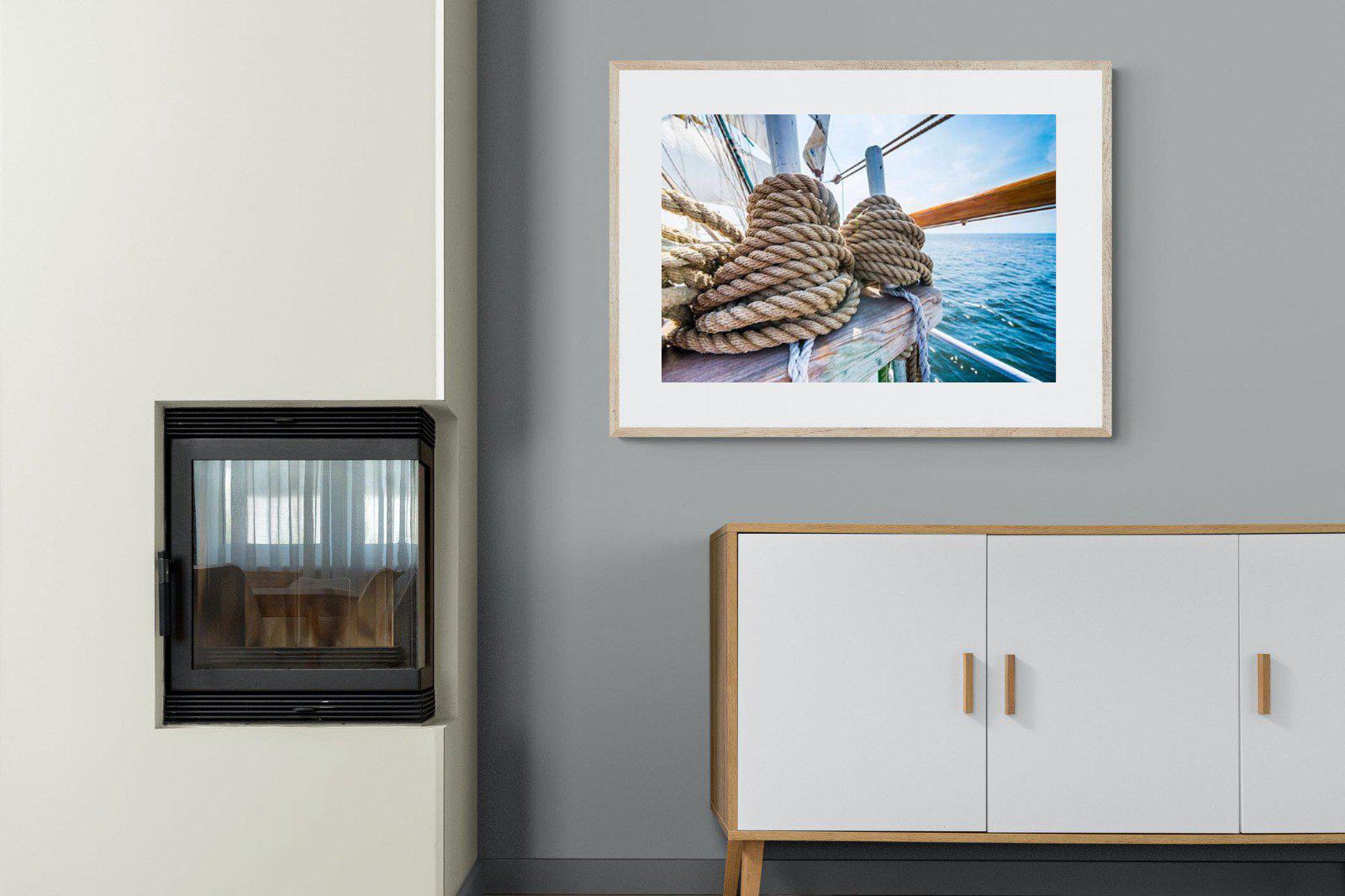Set Sail-Wall_Art-100 x 75cm-Framed Print-Wood-Pixalot