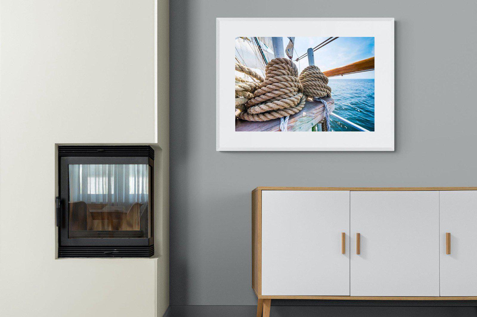 Set Sail-Wall_Art-100 x 75cm-Framed Print-White-Pixalot
