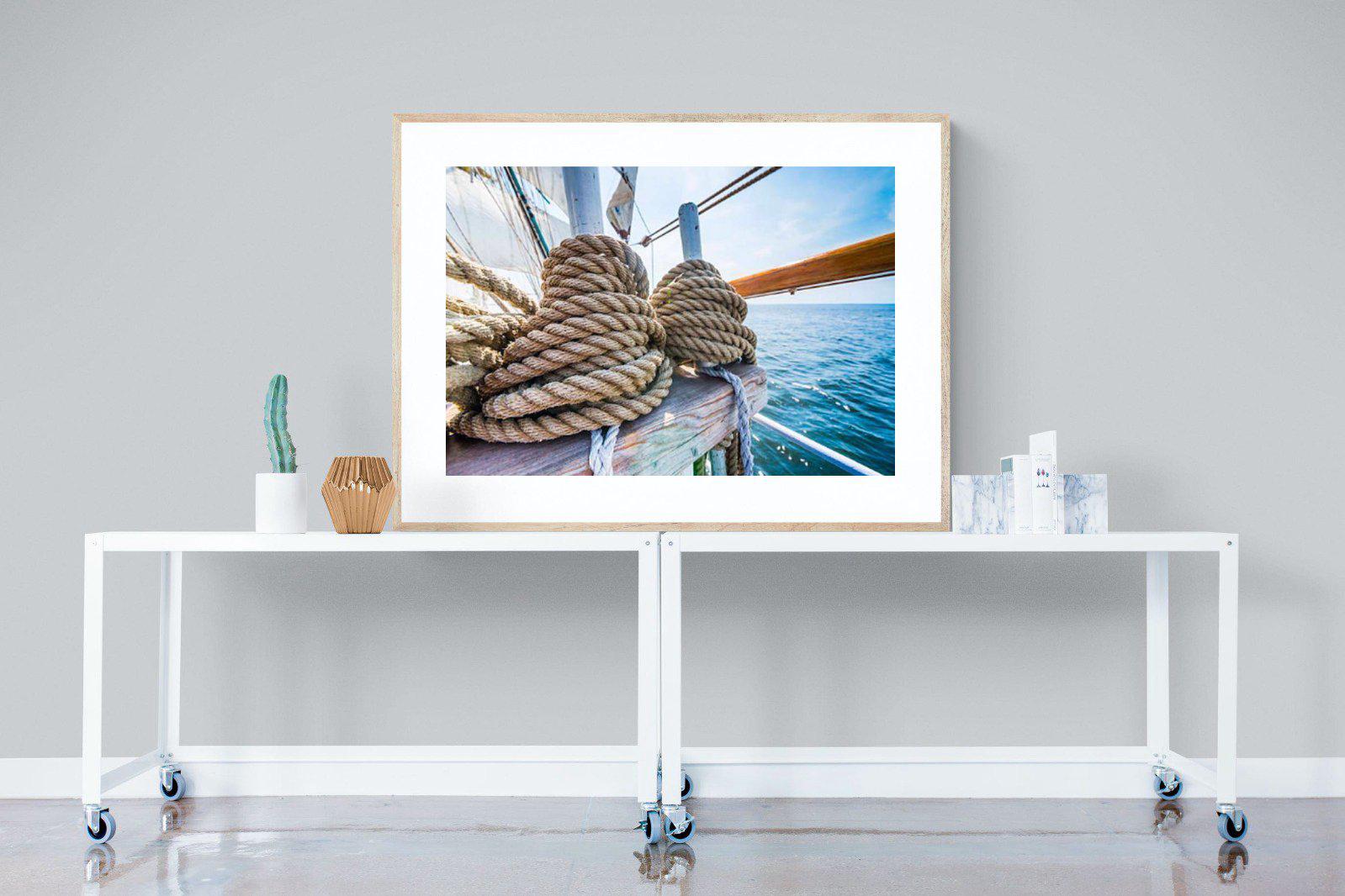 Set Sail-Wall_Art-120 x 90cm-Framed Print-Wood-Pixalot