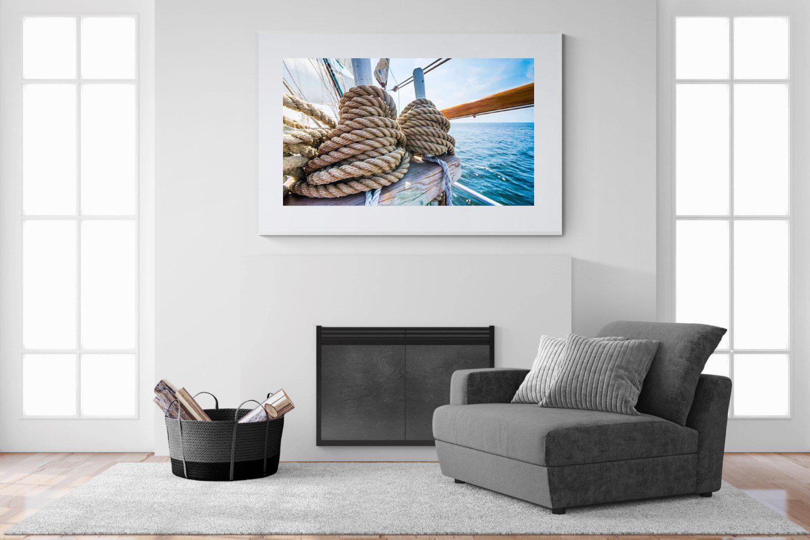 Set Sail-Wall_Art-150 x 100cm-Framed Print-White-Pixalot