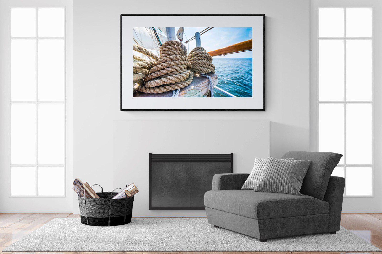 Set Sail-Wall_Art-150 x 100cm-Framed Print-Black-Pixalot