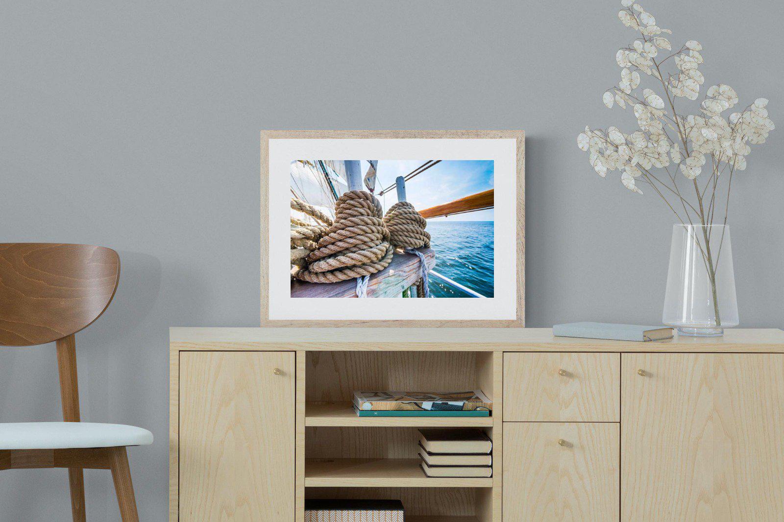 Set Sail-Wall_Art-60 x 45cm-Framed Print-Wood-Pixalot