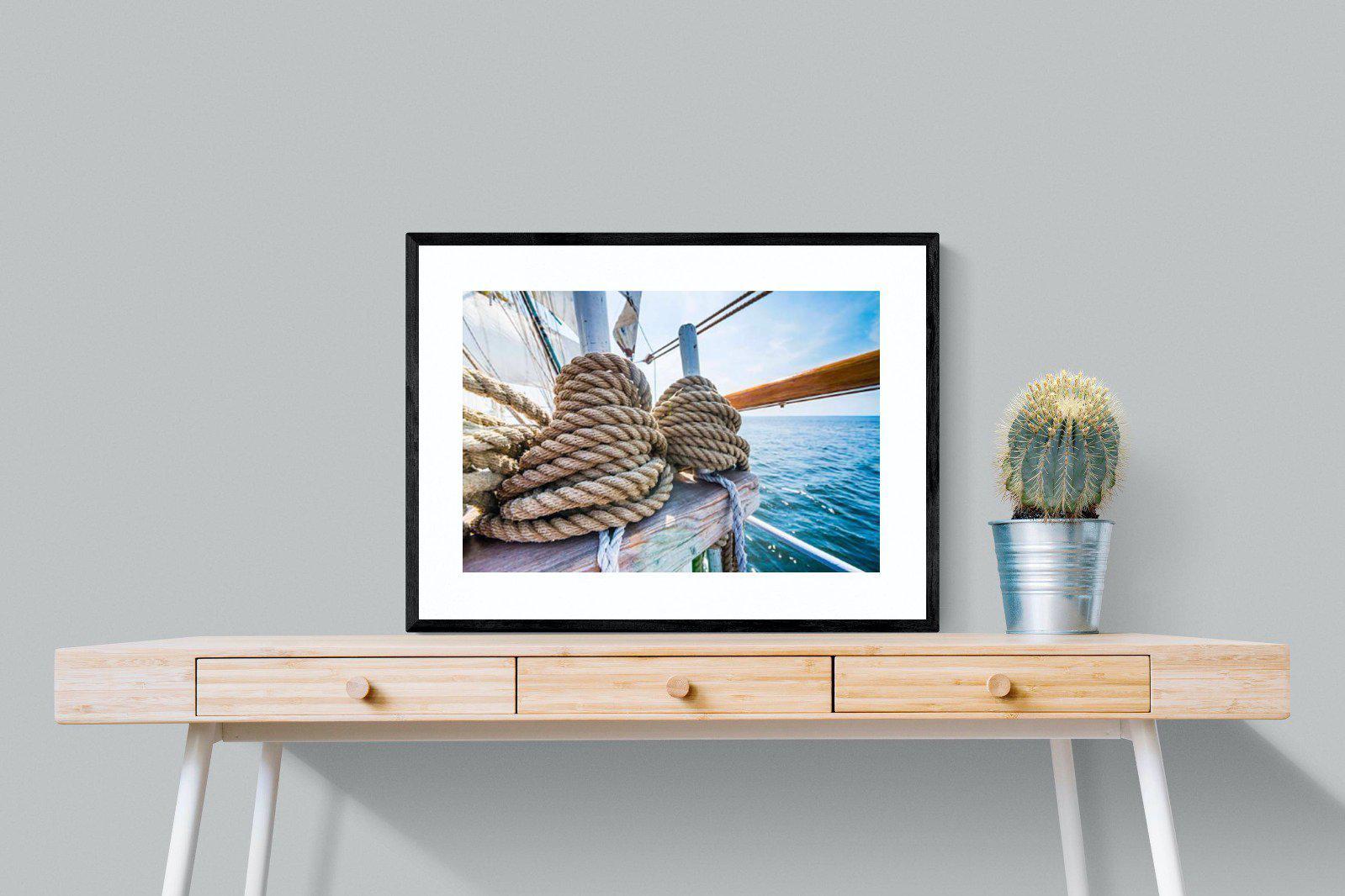 Set Sail-Wall_Art-80 x 60cm-Framed Print-Black-Pixalot