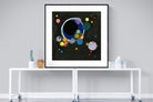 Several Circles-Wall_Art-120 x 120cm-Framed Print-Black-Pixalot