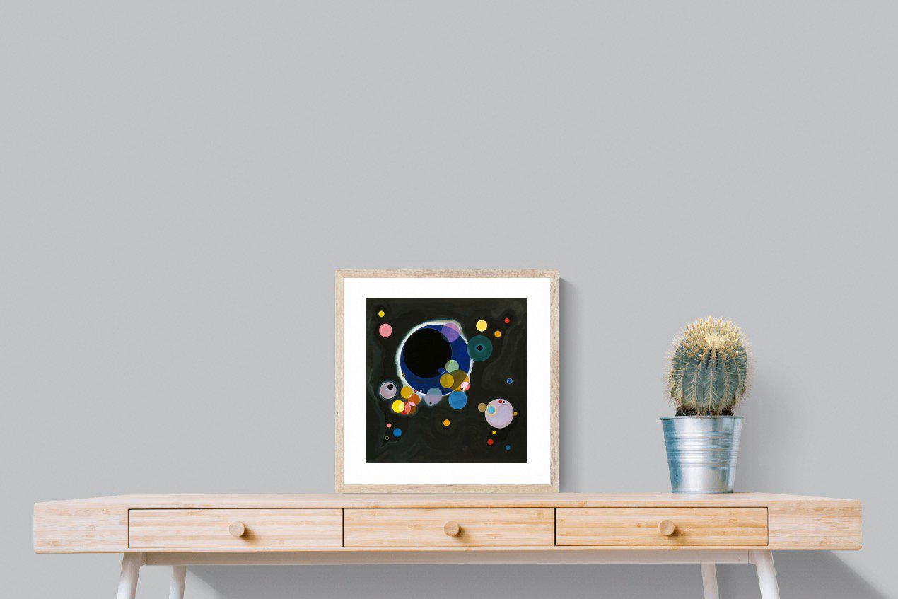 Several Circles-Wall_Art-50 x 50cm-Framed Print-Wood-Pixalot