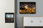Shanghai-Wall_Art-100 x 75cm-Mounted Canvas-Black-Pixalot