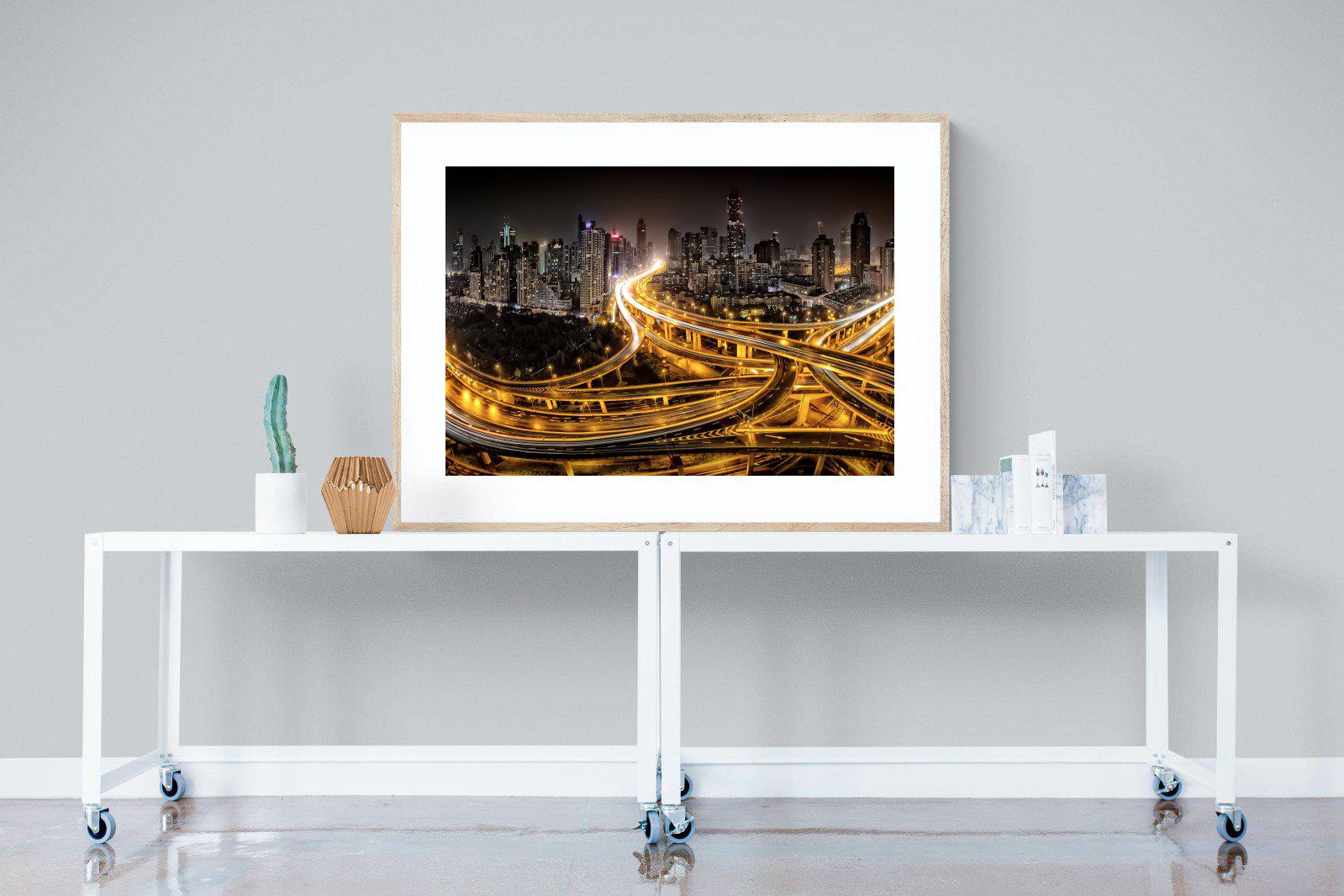 Shanghai-Wall_Art-120 x 90cm-Framed Print-Wood-Pixalot