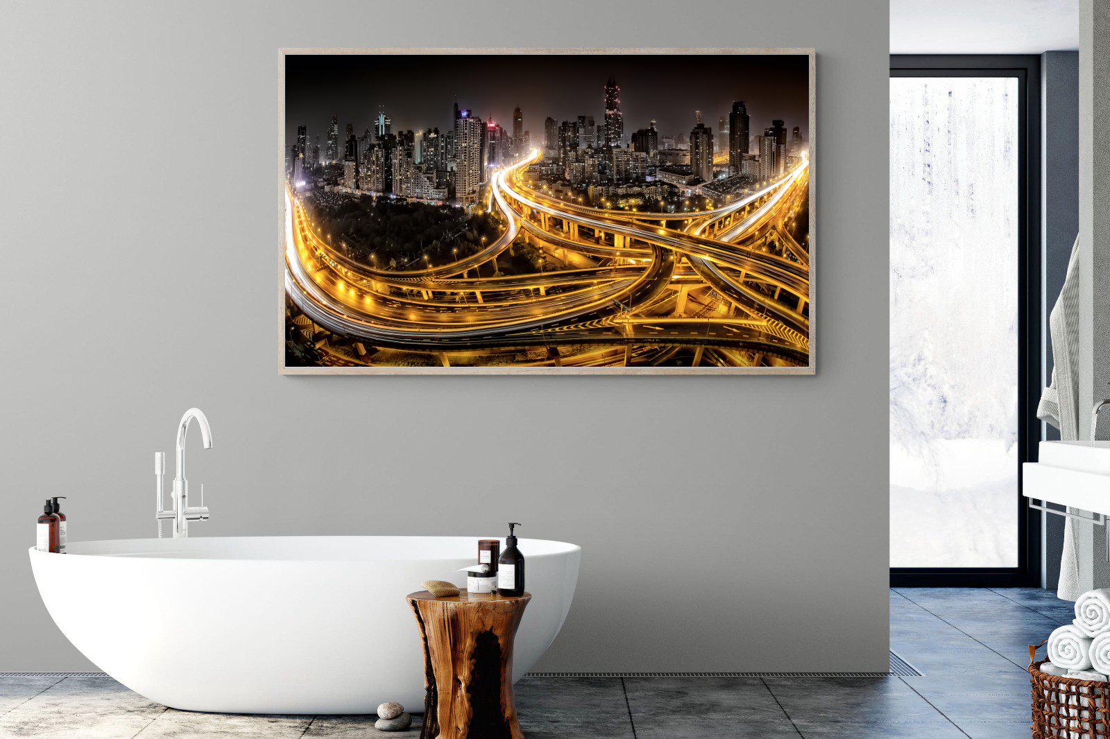 Shanghai-Wall_Art-180 x 110cm-Mounted Canvas-Wood-Pixalot