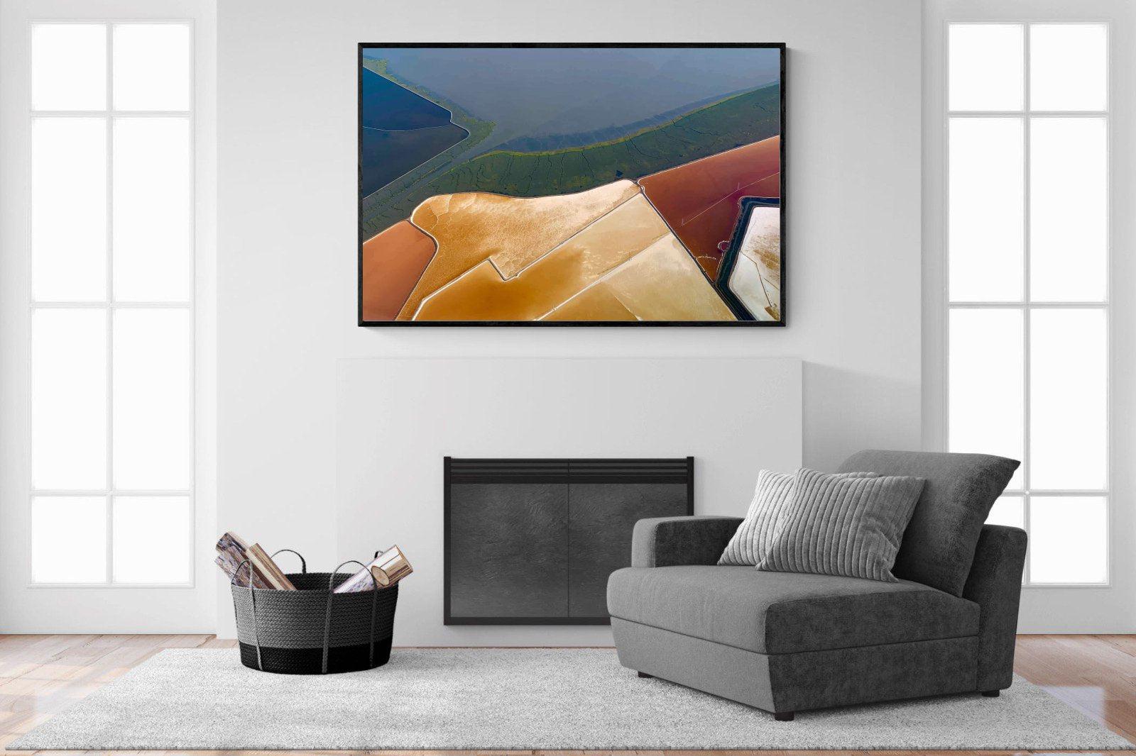 Shapes of Nature-Wall_Art-150 x 100cm-Mounted Canvas-Black-Pixalot