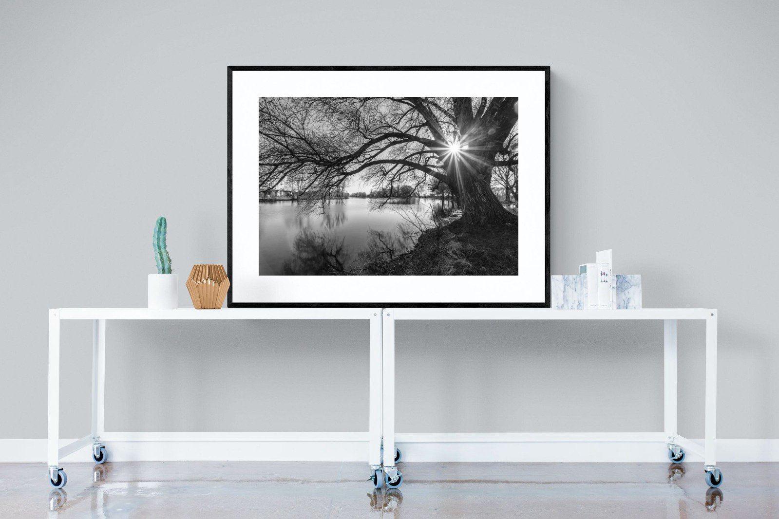 Shards of Light-Wall_Art-120 x 90cm-Framed Print-Black-Pixalot