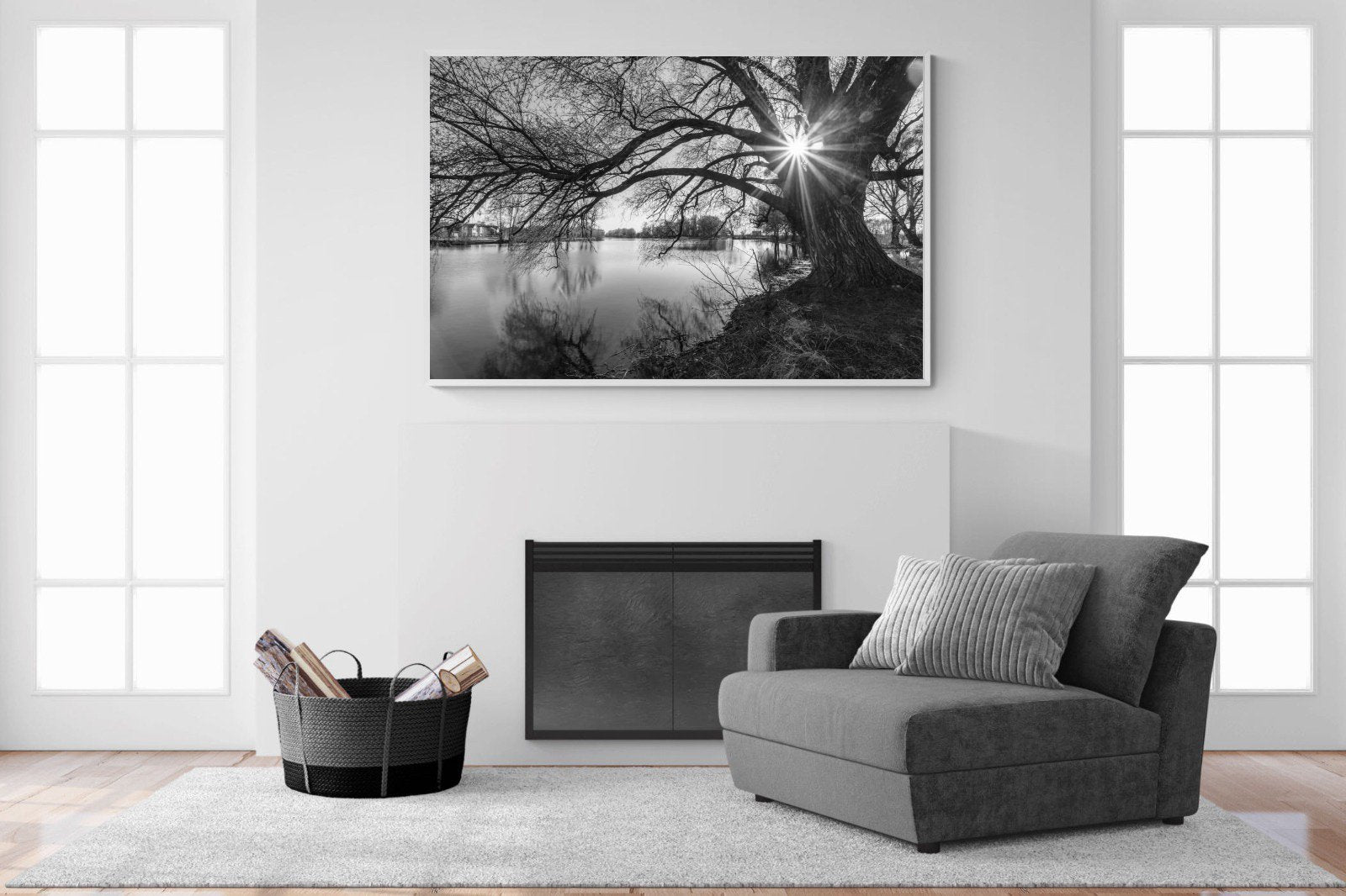 Shards of Light-Wall_Art-150 x 100cm-Mounted Canvas-White-Pixalot