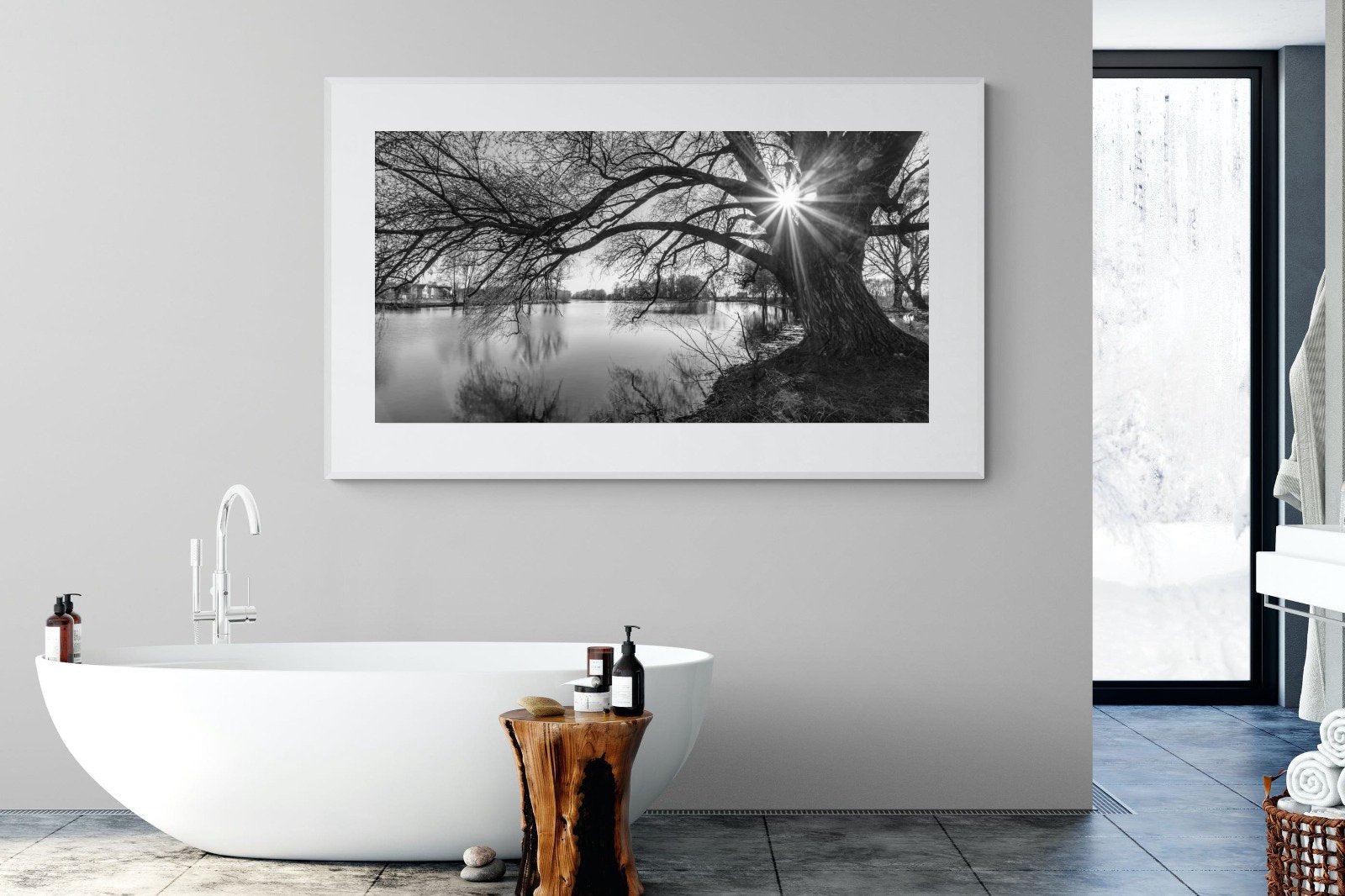 Shards of Light-Wall_Art-180 x 110cm-Framed Print-White-Pixalot