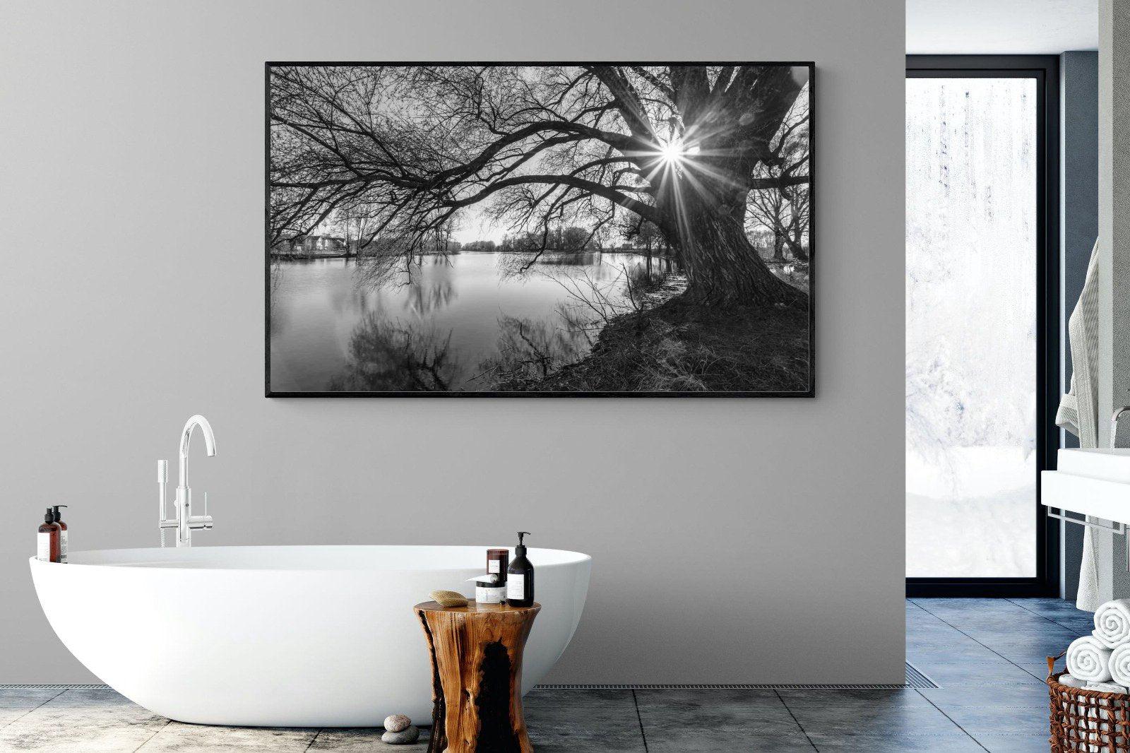 Shards of Light-Wall_Art-180 x 110cm-Mounted Canvas-Black-Pixalot