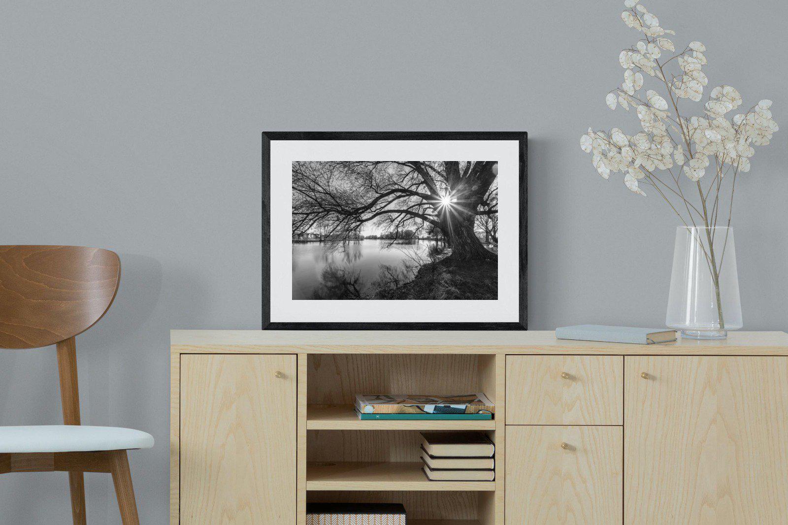 Shards of Light-Wall_Art-60 x 45cm-Framed Print-Black-Pixalot