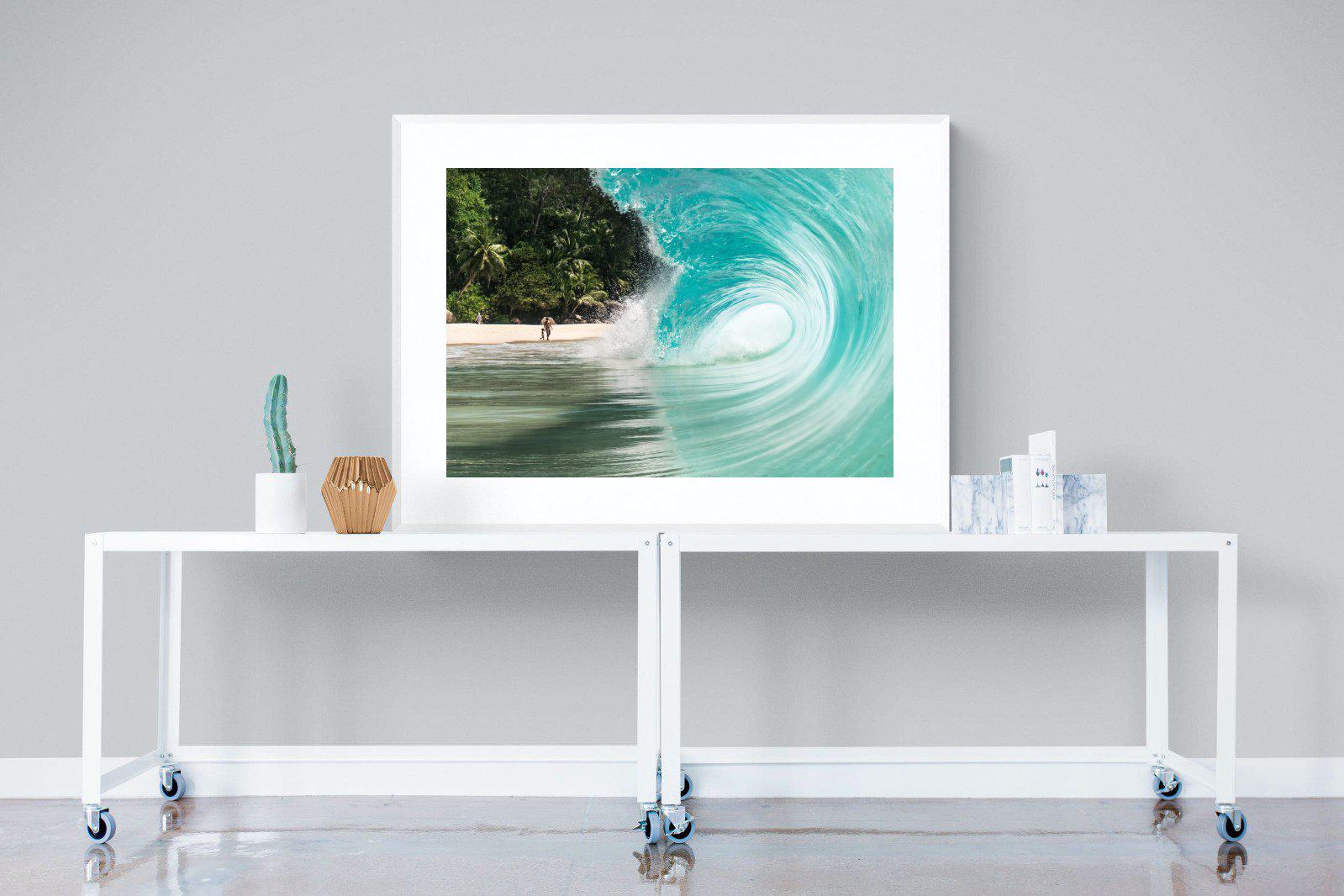 Shorebreak-Wall_Art-120 x 90cm-Framed Print-White-Pixalot