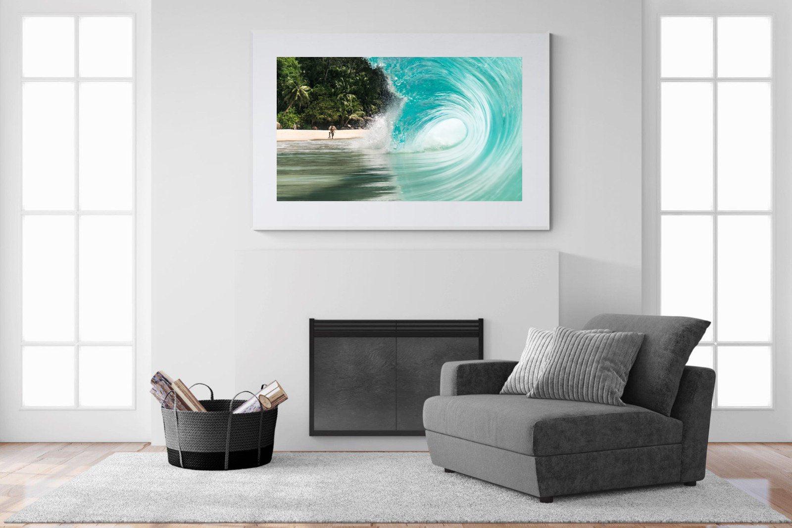 Shorebreak-Wall_Art-150 x 100cm-Framed Print-White-Pixalot