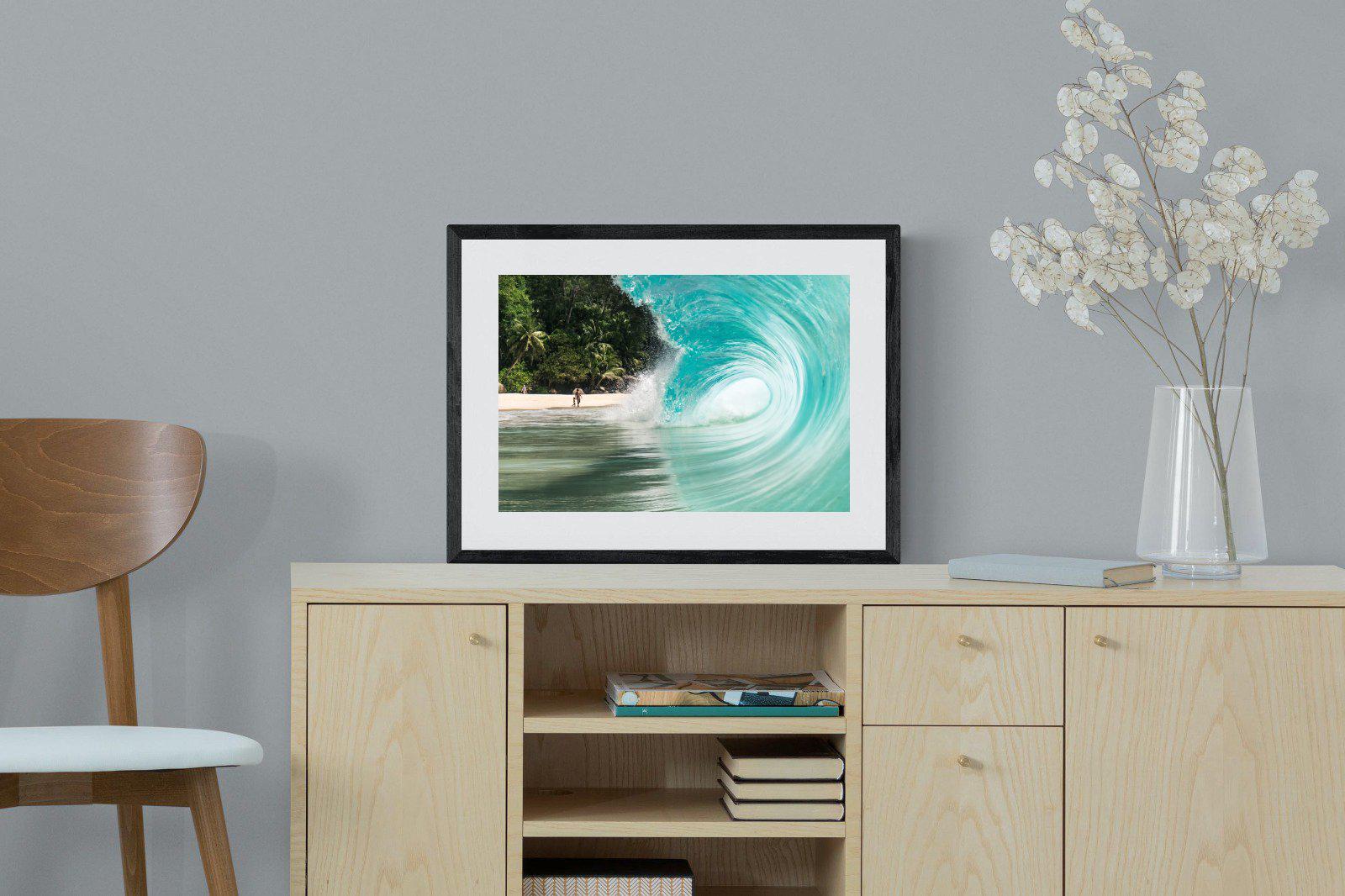 Shorebreak-Wall_Art-60 x 45cm-Framed Print-Black-Pixalot