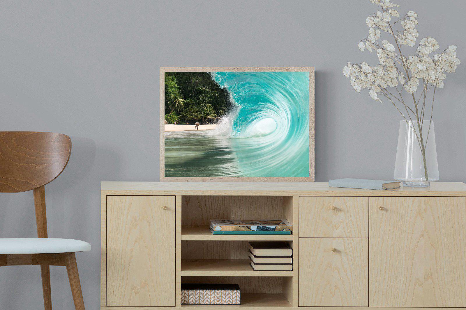 Shorebreak-Wall_Art-60 x 45cm-Mounted Canvas-Wood-Pixalot