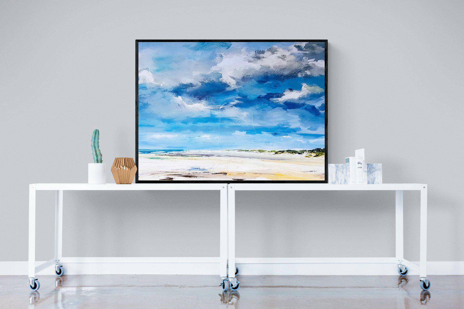 Shoreline-Wall_Art-120 x 90cm-Mounted Canvas-Black-Pixalot