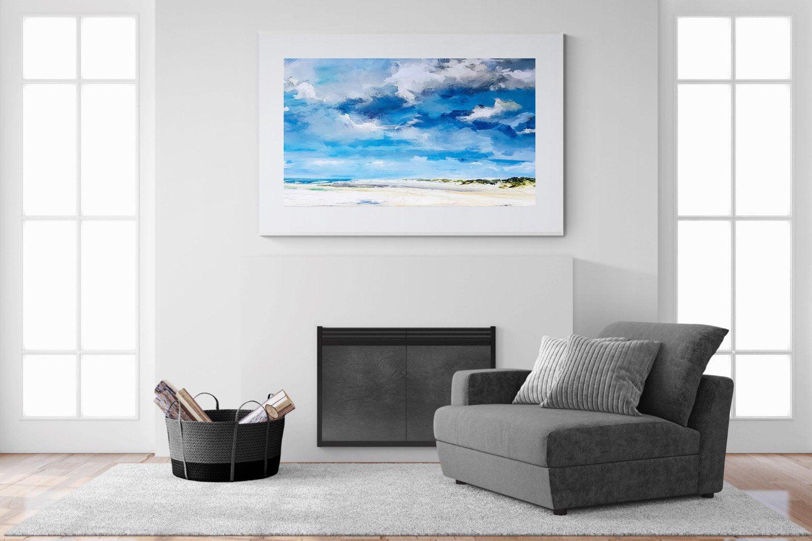Shoreline-Wall_Art-150 x 100cm-Framed Print-White-Pixalot
