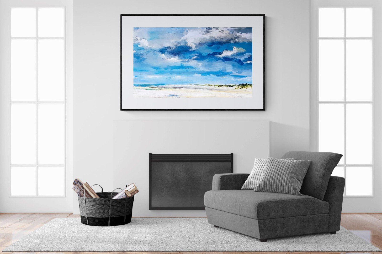 Shoreline-Wall_Art-150 x 100cm-Framed Print-Black-Pixalot