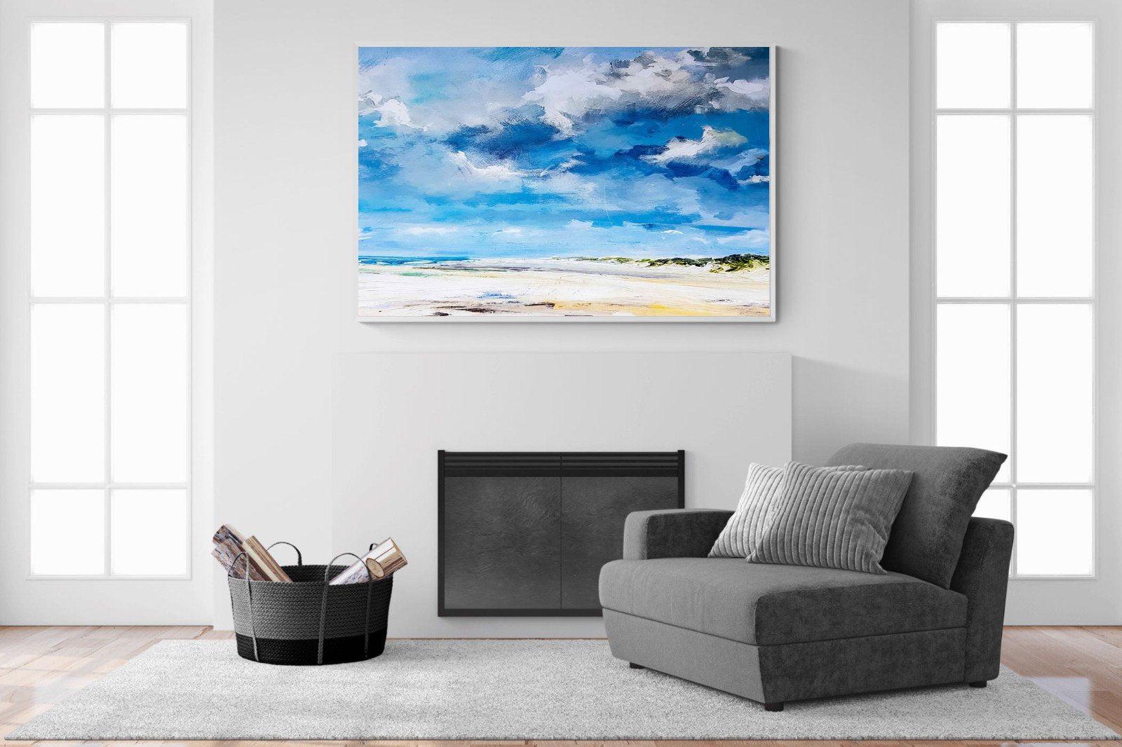 Shoreline-Wall_Art-150 x 100cm-Mounted Canvas-White-Pixalot