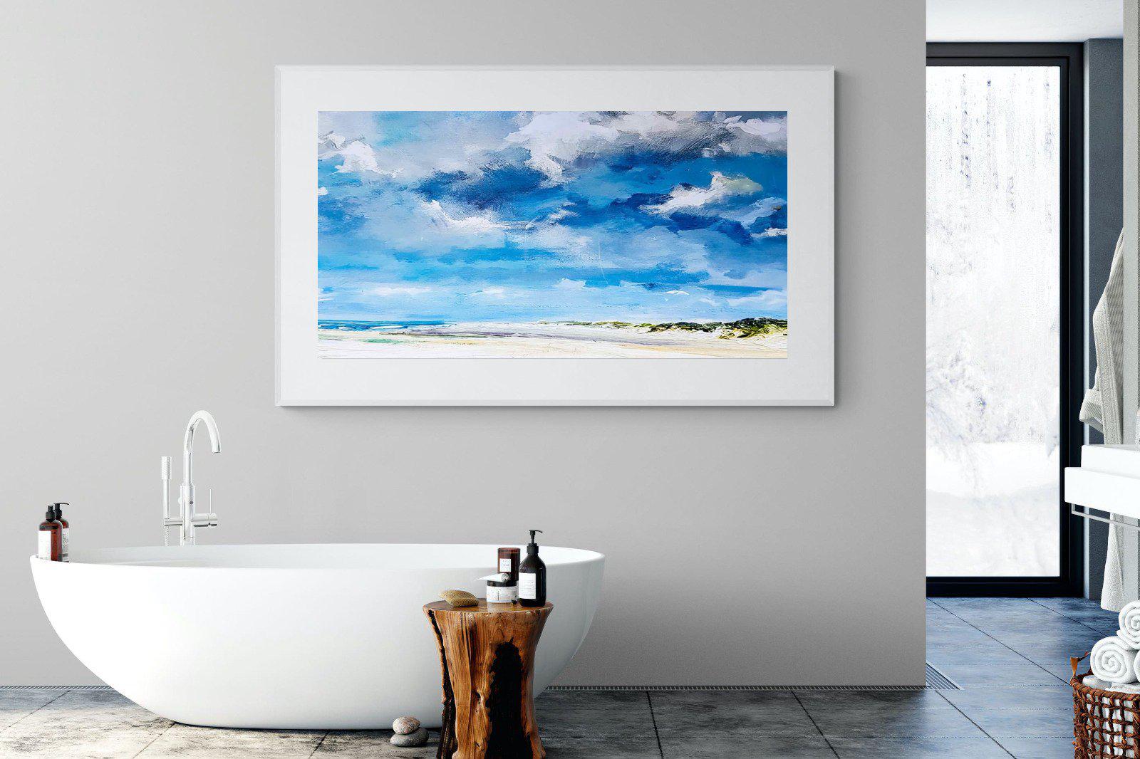 Shoreline-Wall_Art-180 x 110cm-Framed Print-White-Pixalot