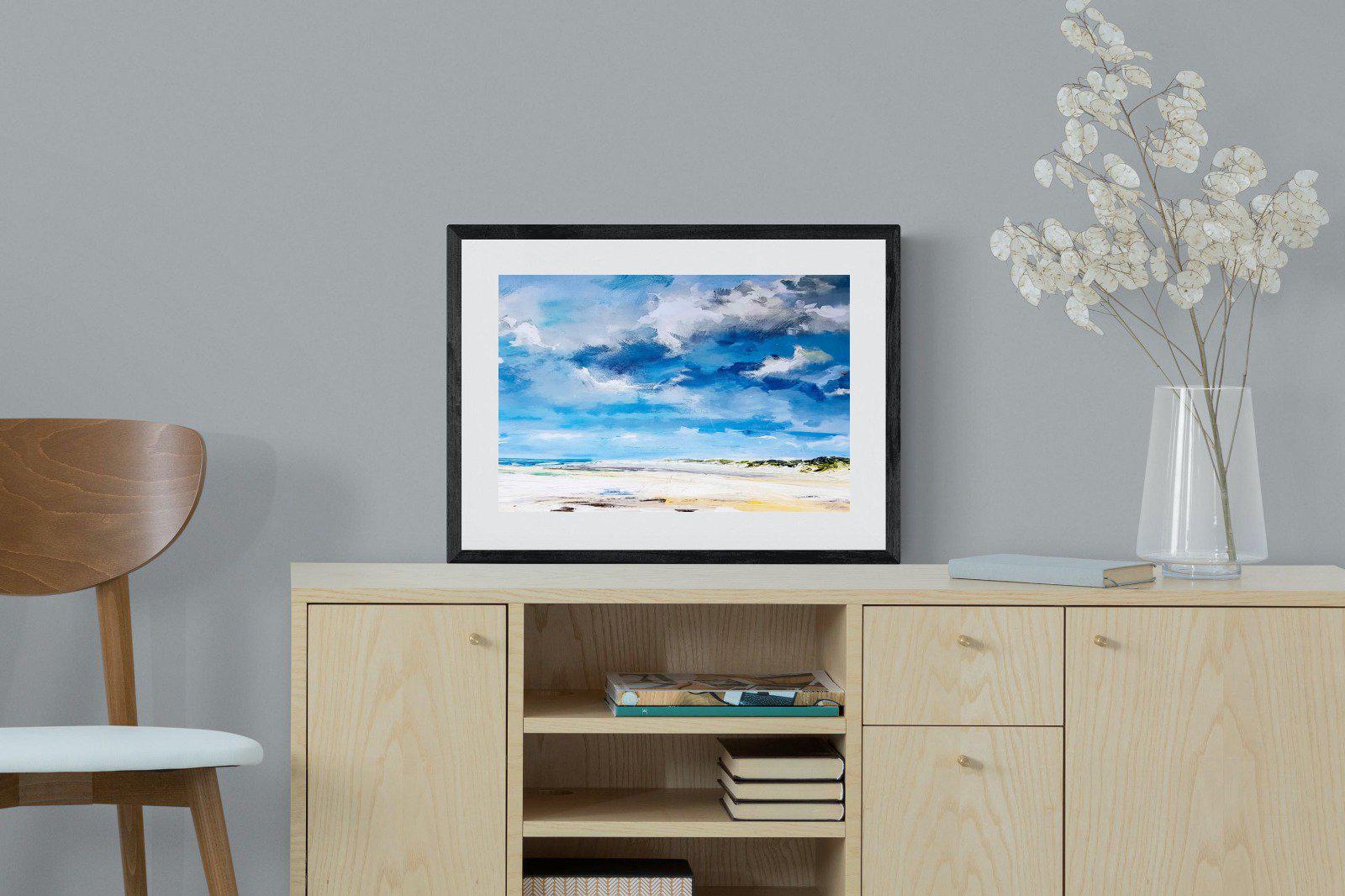 Shoreline-Wall_Art-60 x 45cm-Framed Print-Black-Pixalot