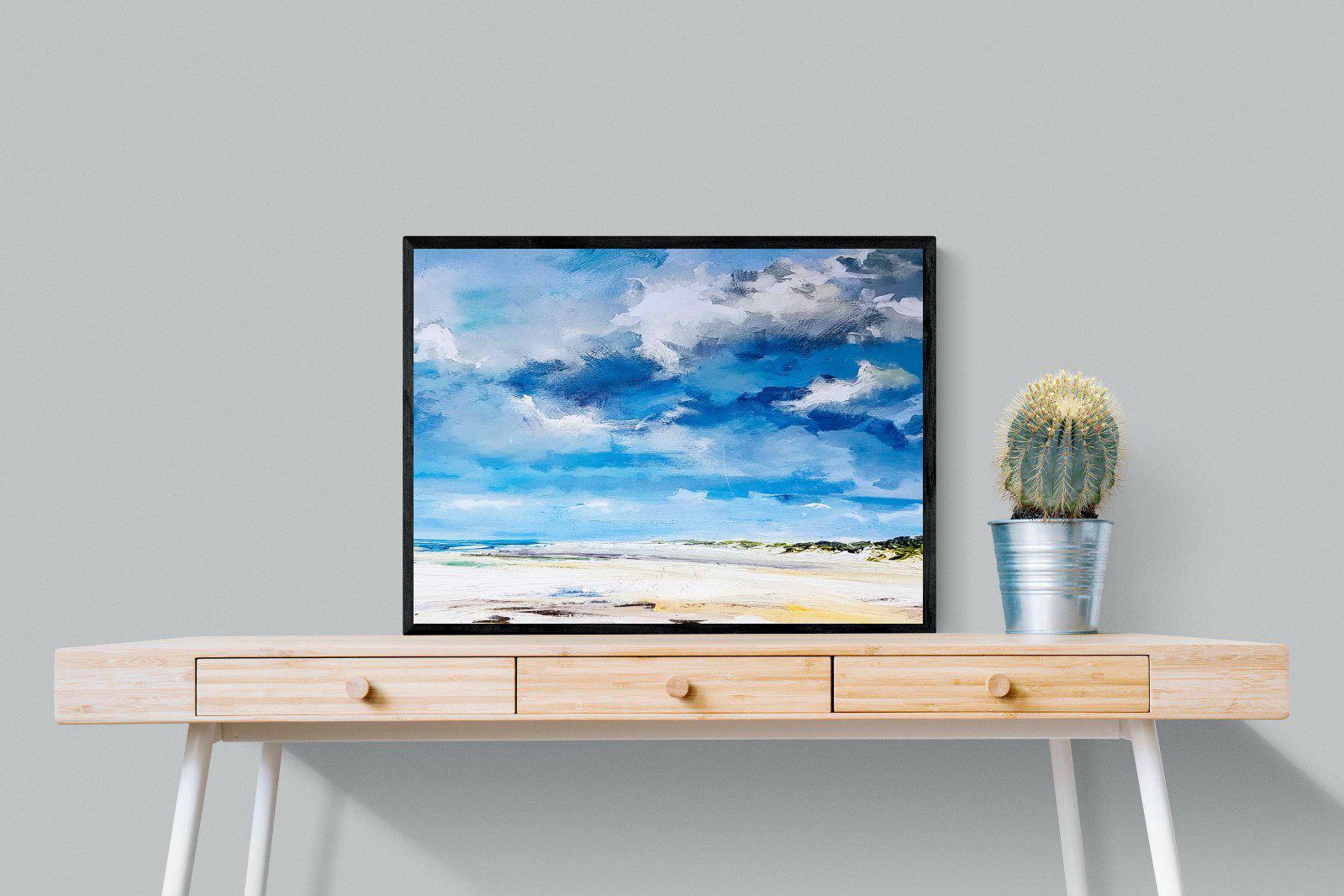 Shoreline-Wall_Art-80 x 60cm-Mounted Canvas-Black-Pixalot