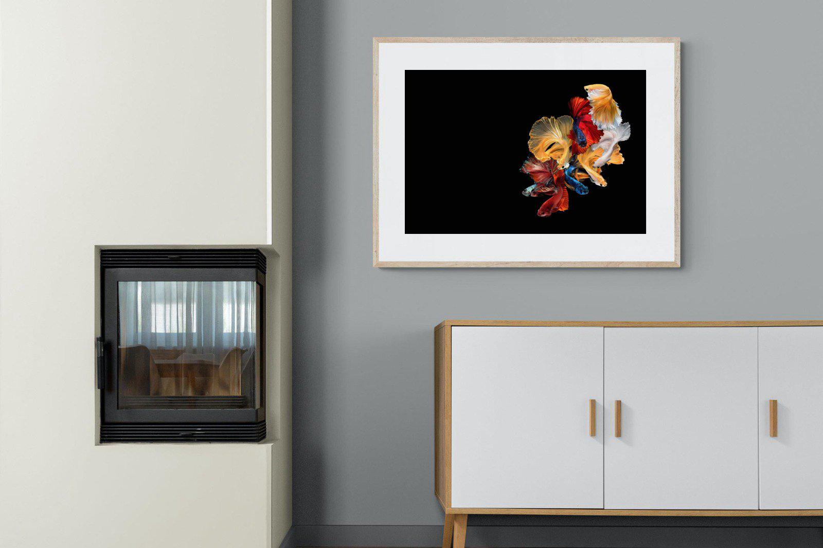 Siamese-Wall_Art-100 x 75cm-Framed Print-Wood-Pixalot