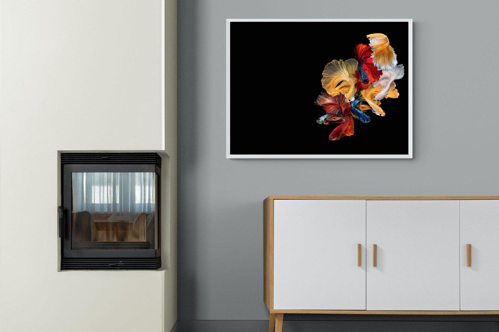 Siamese-Wall_Art-100 x 75cm-Mounted Canvas-White-Pixalot