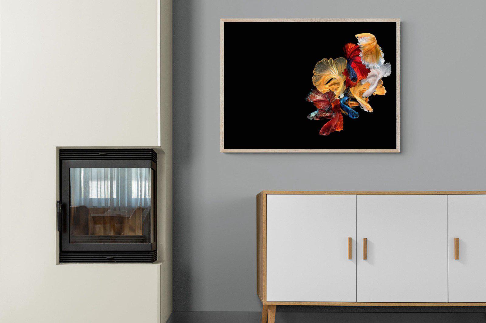 Siamese-Wall_Art-100 x 75cm-Mounted Canvas-Wood-Pixalot