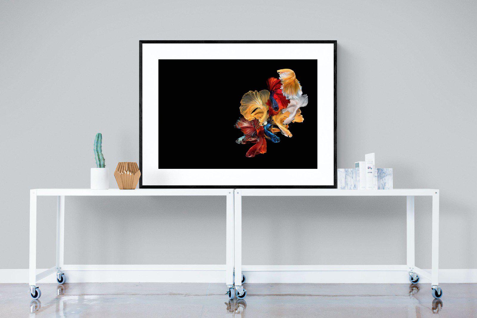 Siamese-Wall_Art-120 x 90cm-Framed Print-Black-Pixalot