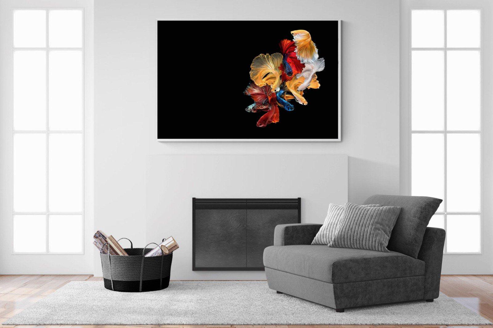 Siamese-Wall_Art-150 x 100cm-Mounted Canvas-White-Pixalot