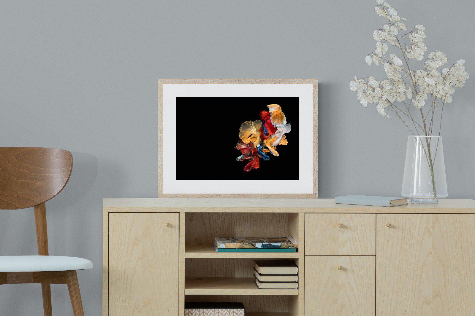 Siamese-Wall_Art-60 x 45cm-Framed Print-Wood-Pixalot