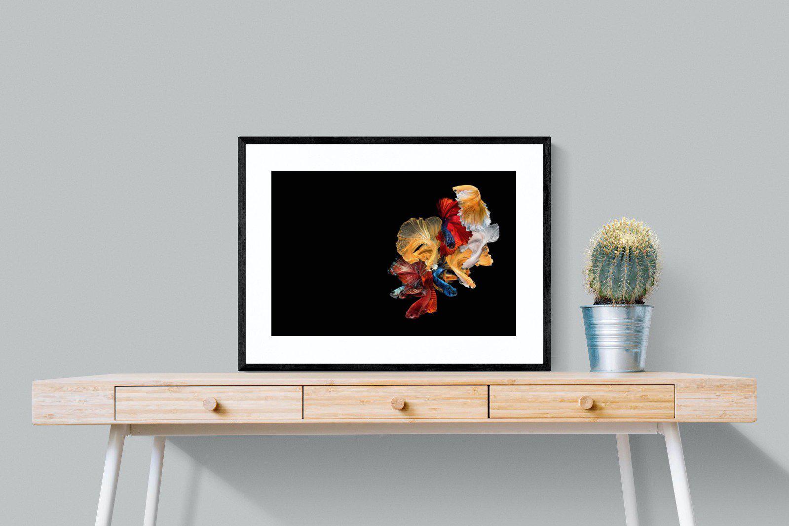 Siamese-Wall_Art-80 x 60cm-Framed Print-Black-Pixalot