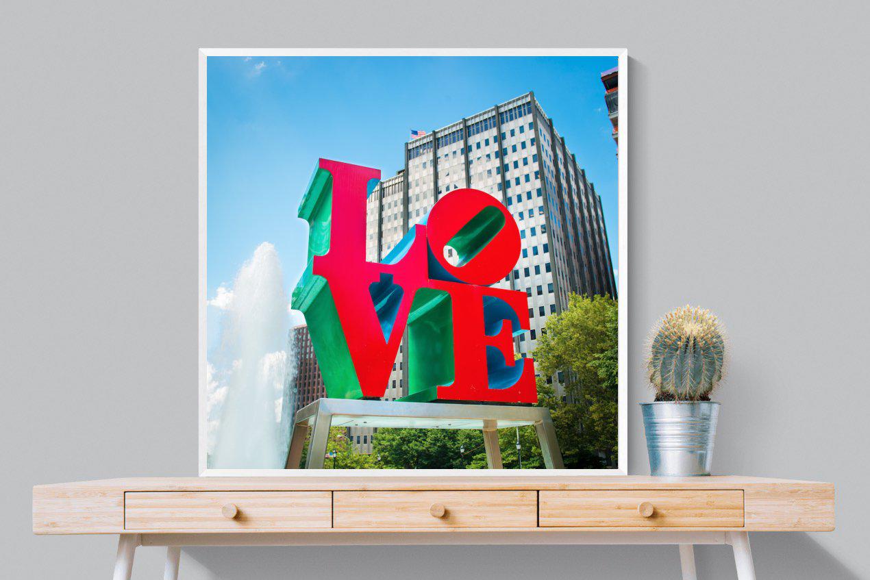 Sign of Love-Wall_Art-100 x 100cm-Mounted Canvas-White-Pixalot