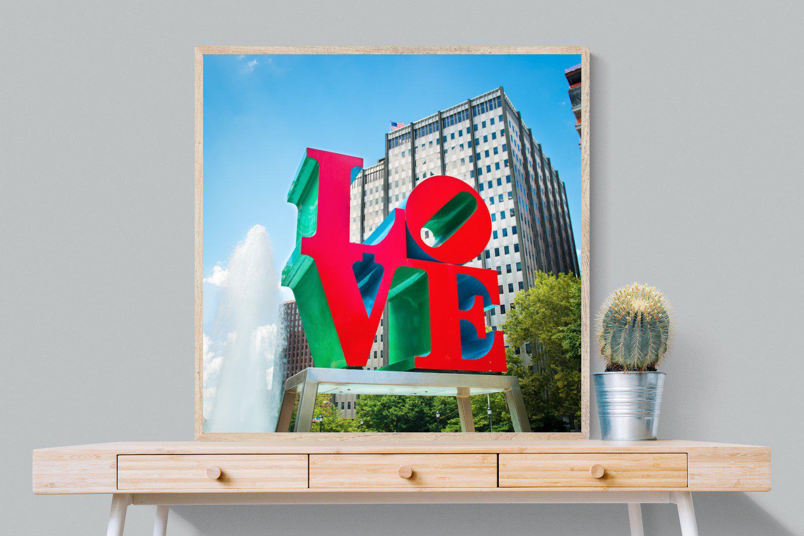 Sign of Love-Wall_Art-100 x 100cm-Mounted Canvas-Wood-Pixalot