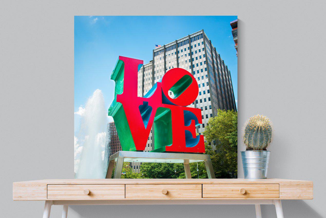 Sign of Love-Wall_Art-100 x 100cm-Mounted Canvas-No Frame-Pixalot