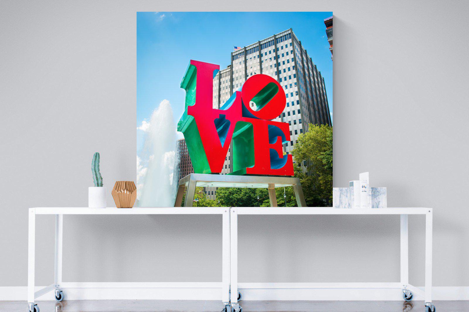 Sign of Love-Wall_Art-120 x 120cm-Mounted Canvas-No Frame-Pixalot