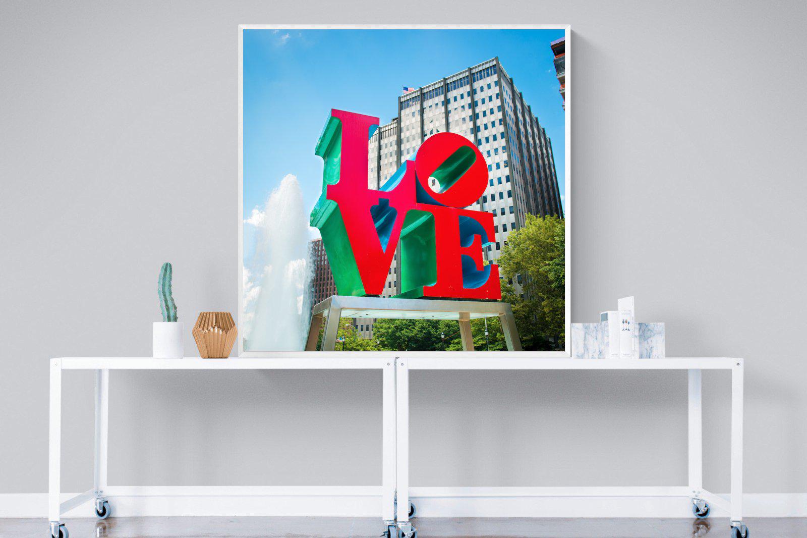 Sign of Love-Wall_Art-120 x 120cm-Mounted Canvas-White-Pixalot