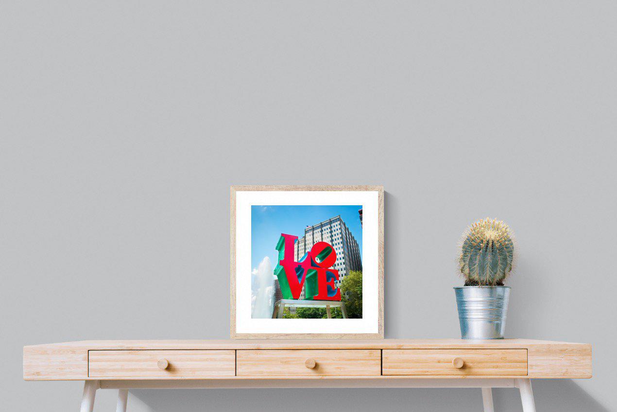 Sign of Love-Wall_Art-50 x 50cm-Framed Print-Wood-Pixalot