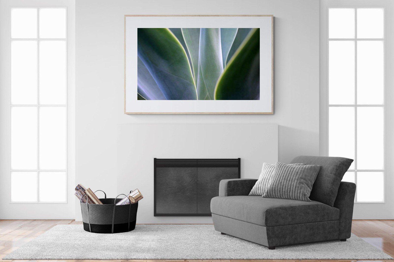 Silky Leaves-Wall_Art-150 x 100cm-Framed Print-Wood-Pixalot