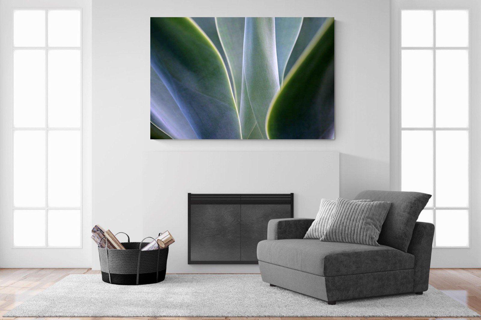 Silky Leaves-Wall_Art-150 x 100cm-Mounted Canvas-No Frame-Pixalot