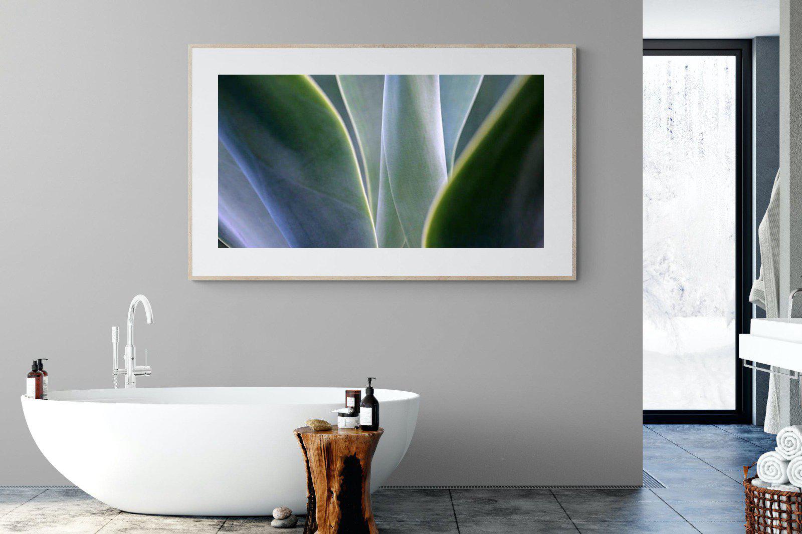 Silky Leaves-Wall_Art-180 x 110cm-Framed Print-Wood-Pixalot