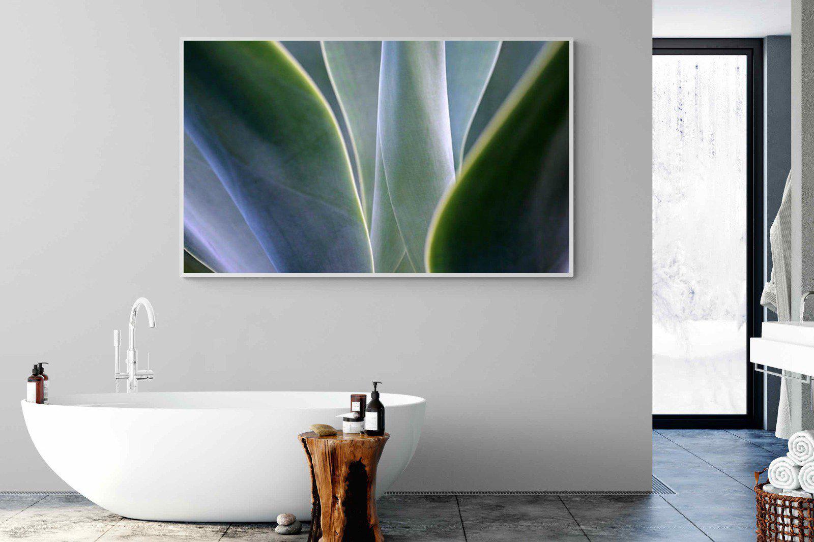 Silky Leaves-Wall_Art-180 x 110cm-Mounted Canvas-White-Pixalot