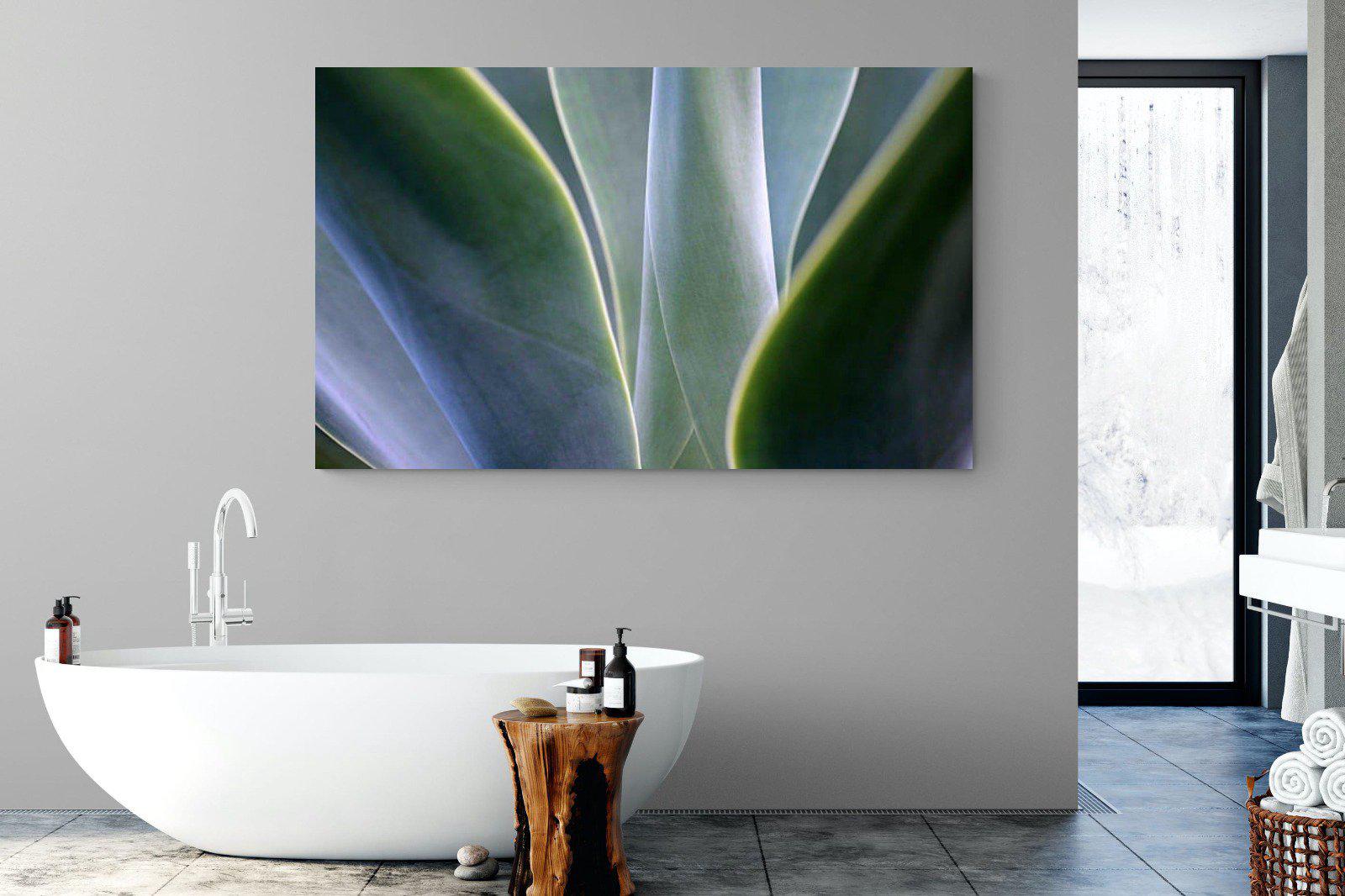 Silky Leaves-Wall_Art-180 x 110cm-Mounted Canvas-No Frame-Pixalot