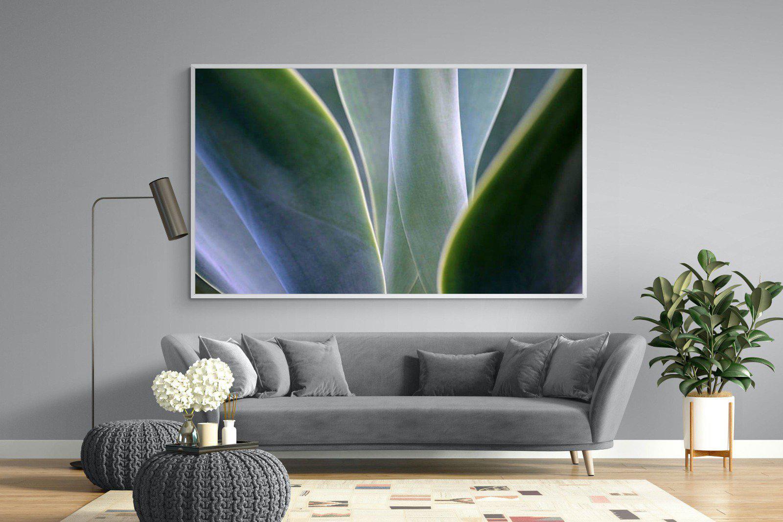 Silky Leaves-Wall_Art-220 x 130cm-Mounted Canvas-White-Pixalot