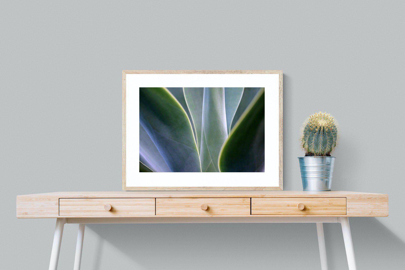 Silky Leaves-Wall_Art-80 x 60cm-Framed Print-Wood-Pixalot
