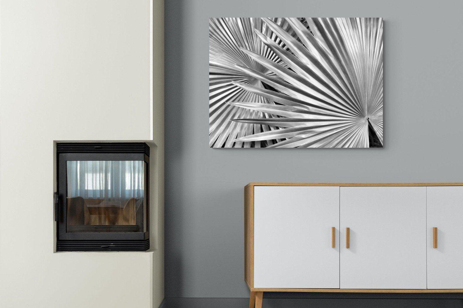 Silver Palm-Wall_Art-100 x 75cm-Mounted Canvas-No Frame-Pixalot